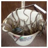 Bucket of Hooks, Mini Scoop, Single Tree Hardware
