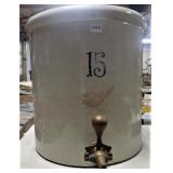 15 Gallon Red Wing Crock W/Original Brass Spiket