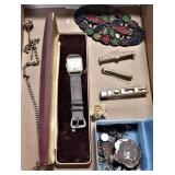 Elgin Watch & Tie Pins