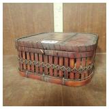 Basket w/Religious Post Cards