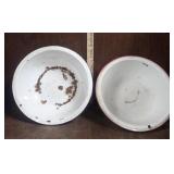 2 Graniteware Bowls