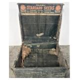Standard Seeds Est. 1875 Salesman Wood Box