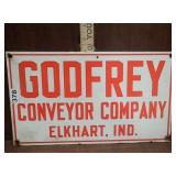 Godfrey Conveyor Porcelain Sign