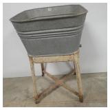 Square Wash Tub on Stand