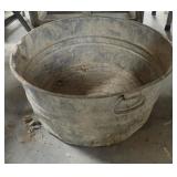 Galvanized Wash Tub, Meat Saw & Auger