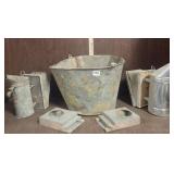 Galvanized Tins & Bee Smokers