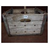 Wood & Metal Milk Crate