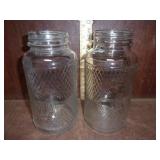 2 Old Judge Coffee Jars