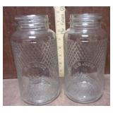 2 Old Judge Coffee Jars