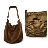 Pair of Lucky Brand Leather Hobo Shoulder Bags