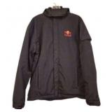 Women's Embroidered Red Bull Black Hooded Jacket