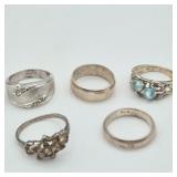 Petite Size Ring Mix - All 925 Sterling
