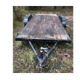 16 Foot Bulldog Double‑Axle Flatbed Trailer – 716H Model, 9,900 GVW