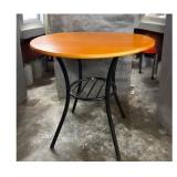 Compact Wood‑Top Bistro Table with Drop Leaves