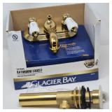 Glacier Bay Eternally Brass Bathroom Sink Faucet