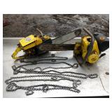 Pair of Gas Chainsaws with Four Extra Chains – As‑Is, Untested