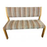 Daystrom Furniture Striped Upholstered Bench