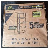 DuraShelf Interlocking 5‑Shelf Plastic Storage Unit (#2)	