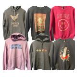 Lot of Six Graphic Sweatshirts & Hoodies – Gildan & Bella+Canvas