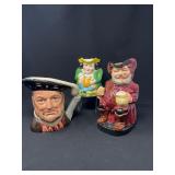 Henry VIII, Sir John Falstaff & Allertons England Character Mugs