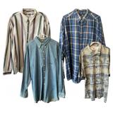 Mixed Brand Men’s Shirts Lot – Izod, Dockers, Skins Game XL/L	