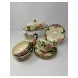 Franciscan Desert Rose Dishes – Butter, Creamer & Trio of Cups/Saucers