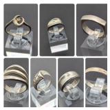 Sterling Ring Assortment #2, Sizes 3–8