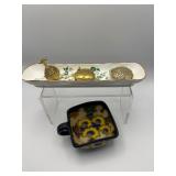 Decorative Collectibles Lot – Gouda, Staffordshire & Vintage Compacts