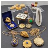 Perfume Lockets & Compacts - Estee Lauder, Max Factor, Avon & More
