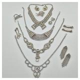 1950s Rhinestone Jewelry - Necklaces, Pins, Earrings & More Sparkle
