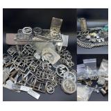 Michael Kors Silver‑Tone Hardware Lot – Buckles, Medallions & Parts