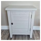 Modern-Rustic Light Grey Painted Wooden Side Table
