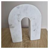Marbled Stone Upside‑Down “U” Sculptural Décor
