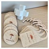 Baby Milestone Markers, Door Hangers & Marbled Décor