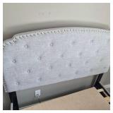 Full‑Size Upholstered Bed Frame - Tufted Headboard & Storage Drawers