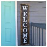 Five-Foot-Tall Wood “WELCOME” Sign