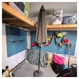 Weighted‑Base Patio Umbrella with Hand Crank	