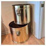 Bristol Brass Nesting Planters, Lion Knocker-Style Handles (#1)