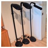 Flexible‑Arm Ott-Lite & LiteSpan Metal Stick‑Style Floor Lamps