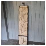 Tall Resin Wall Fountain with Nature‑Inspired Relief