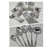 Oneida 'Shelley' Flatware - Service for 8 & Extra Serving Pieces