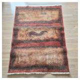 Lascaux Karastan Wool Rug with Horse Motif