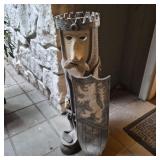 Handcrafted Clay Knight Umbrella or Walking Stick Stand