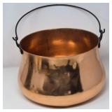 Polished Copper Hearth Cauldron	