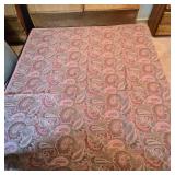 Beautiful Mauve Paisley Beadspread Queen Size