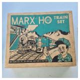 Marx HO Train Box - Santa Fe Streamliner c.1956 with Mixed Contents