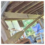 Pair of Extra-Long 14' Vintage Wooden Boat Oars