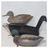 Charming Decor - Wood & Rubber Duck Hunting Decoy Trio