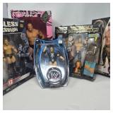 1999-2000s Wrestling Action Figures, Boppin' Bag & Stunt Action Ring