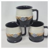 Harley Davidson Mug Trio